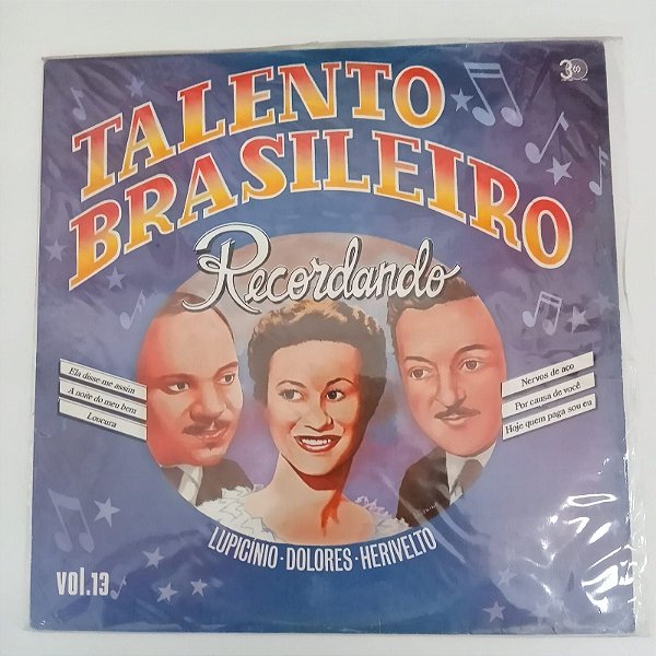 Disco de Vinil Talento Brasileiro / Recordando Interprete Varios Artistas (1988) [usado]