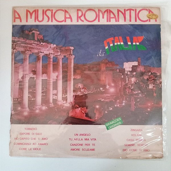 Disco de Vinil a Música Romantica da Italia Interprete Varios Artistas [usado]