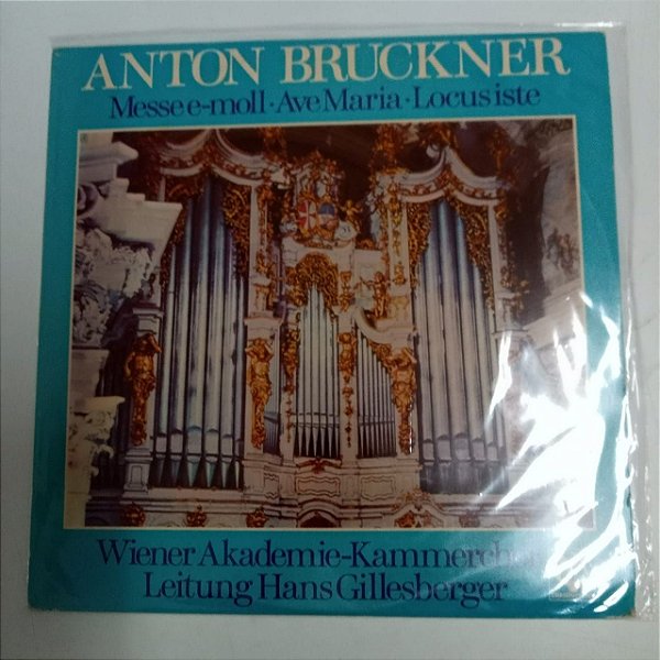 Disco de Vinil Missa em Mi Menor para Oito Vozes em Instrumento de Sopro Interprete Antom Bruckner (1824) [usado]