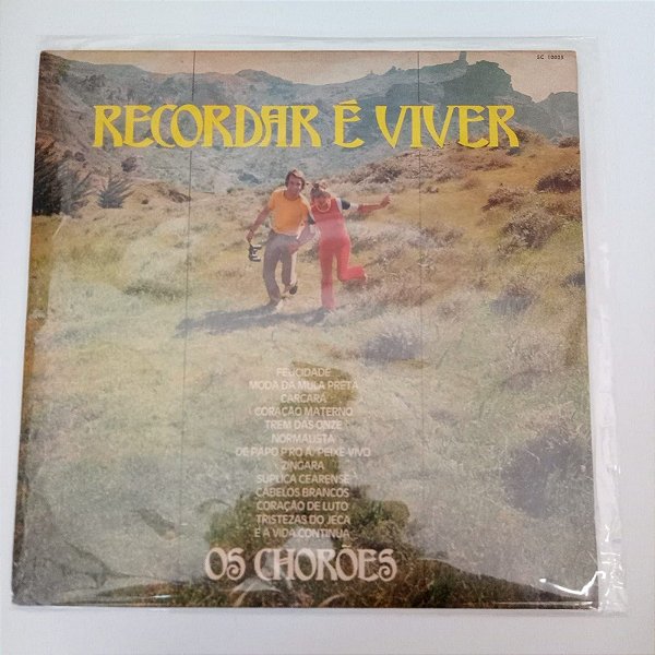 Disco de Vinil Reordar é Viver - os Chorões Interprete os Choroes (1974) [usado]