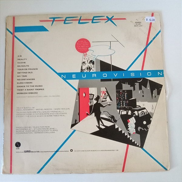 Disco de Vinil Neurovision - Telex Interprete Neurovision (1981) [usado]