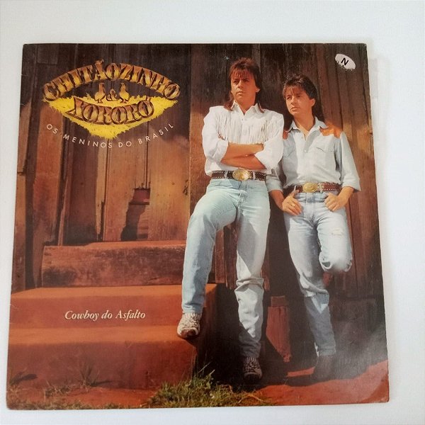 Disco de Vinil Chitãozinho e Xororo - Cowboy do Asfalto Interprete Chitãozinho e Xororo (1990) [usado]
