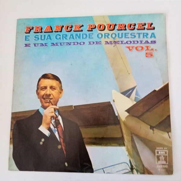 Disco de Vinil Frank Pourcel e sua Grande Orquestra e um Mundo de Melodias Vol.5 Interprete Frank Pourcel e sua Orquestra (1967) [usado]