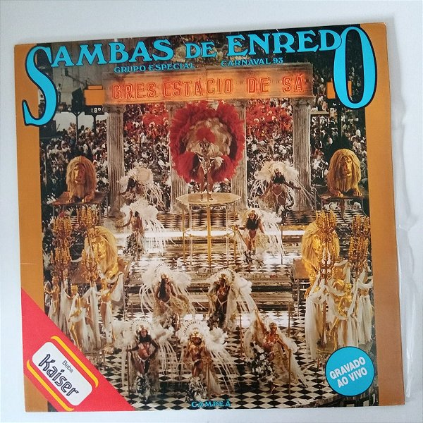 Disco de Vinil Sambas de Enredo - Carnaval 93 /escolas de Samba do Grupo Especial Interprete Escolas de Samba do Grupó Especial (1992) [usado]