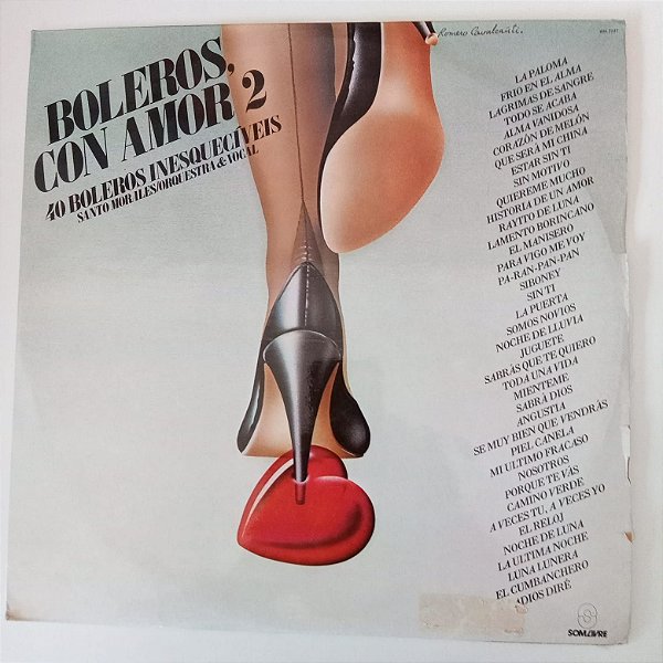 Disco de Vinil Boleros com Amor 2 Interprete Varios Artistas (1979) [usado]