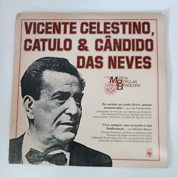 Disco de Vinil Vicente Celestino - História da Música Popular Brasileira Interprete Vicente Celestino (1983) [usado]