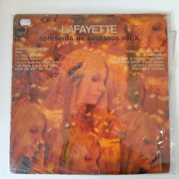 Disco de Vinil Lafayette - Apresenta os Sucessos Vol. X Interprete Lafayette (1970) [usado]