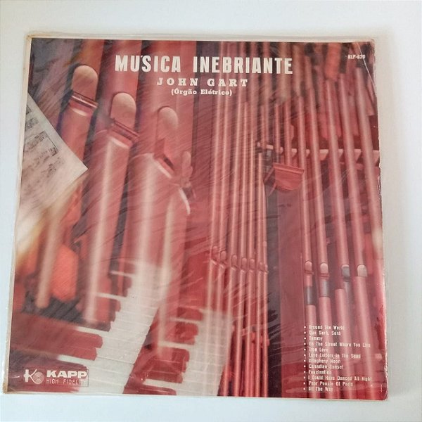 Disco de Vinil Música Inebriante - John Gart Interprete John Gart [usado]