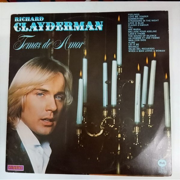 Disco de Vinil Richard Clayderman - Temas de Amor Interprete Richard Clayderman (1980) [usado]
