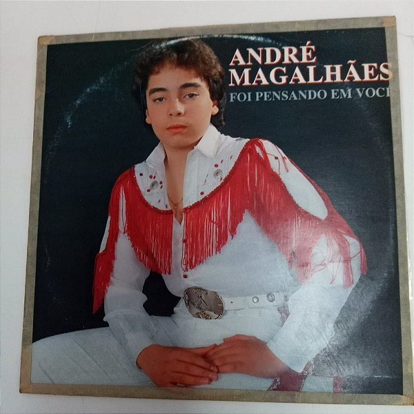 Disco de Vinil André Magalhães - Foi Npensando em Voçê Interprete André Magalhães [usado]
