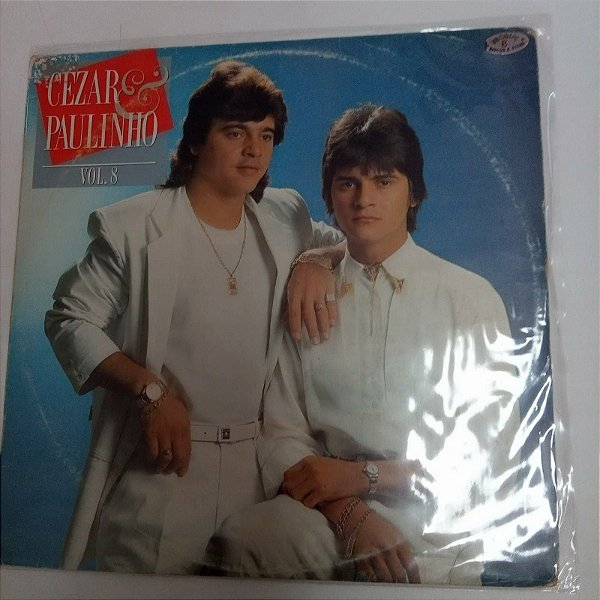 Disco de Vinil Cesar e Paulinho Vol.8 1988 Interprete Cesar e Paulinho (1988) [usado]