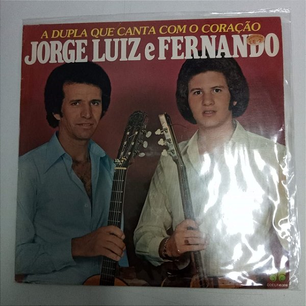 Disco de Vinil Jorge Luiz e Fernando - a Dupla que Canta com o Coração Interprete Jorge Luiz e Fernando (1980) [usado]