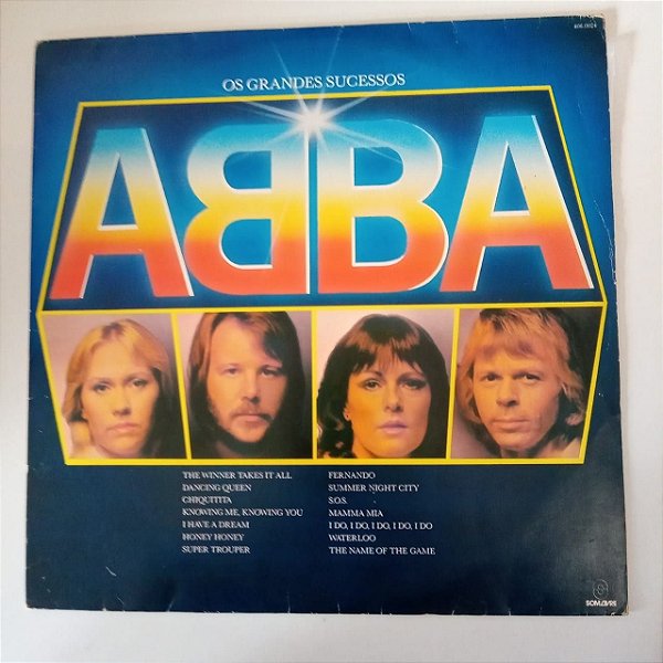 Disco de Vinil os Grandes Sucessos do Abba Interprete Abba (1988) [usado]