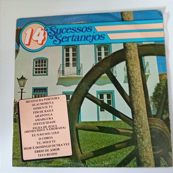 Disco de Vinil 14 Sucessos Sertanejos Interprete Varios Artistas (1973) [usado]