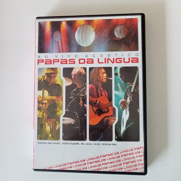 Dvd Papas na Língua ao Vivo /acústico Editora Sony Music [usado]