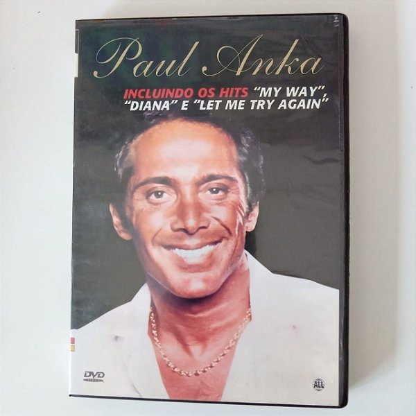 Dvd Paul Anka - Incluindo My Way , Diana , Let Me Try Again Editora Stúdio Gabia [usado]