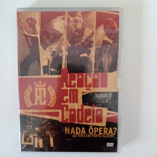 Dvd Reação em Cadeia - Nada de Ópera ao Vivo em Porto Alegre Editora Emi [usado]