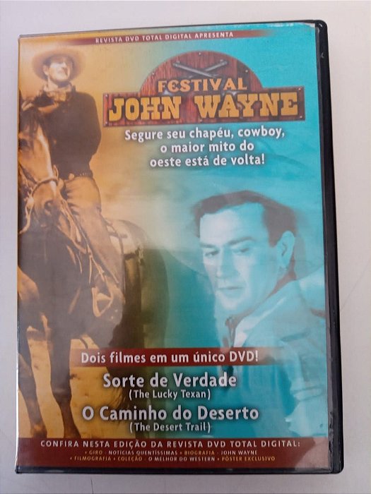 Dvd Sorte de Verdade - /caminho do Deserto - Festival John Wayne Editora Walter [usado]