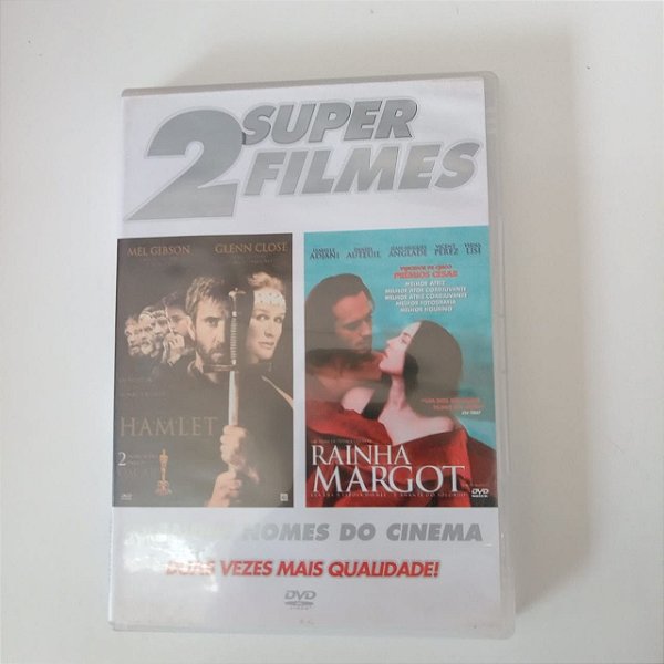 Dvd 2 Super Filmes - Hamlet /rainha Margot Editora Estúdio de Cinema [usado]