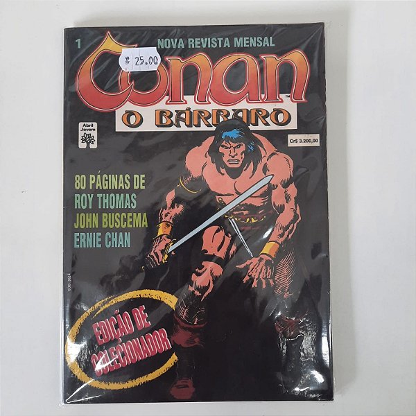 Gibi Conan o Bárbaro 1 Autor 80 Páginas de Roy Thomas, John Buscema, Ernie Chan [usado]