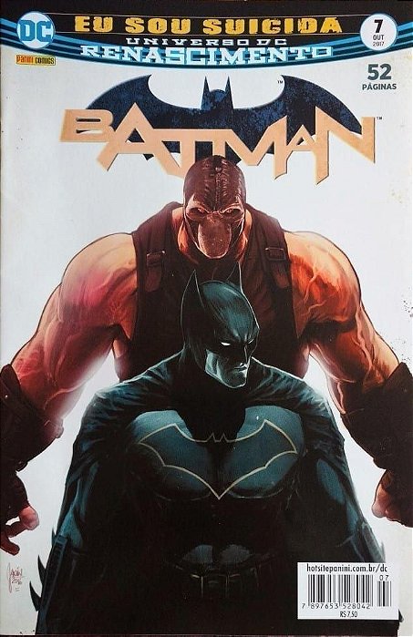 Gibi Batman Nº 07 Autor Universo Dc Renascimento (2017) [usado]