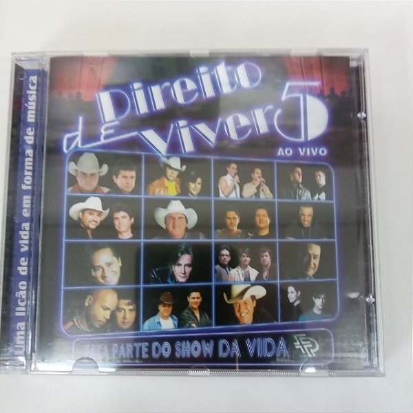 Cd Direito de Viver 5 ao Vivo Interprete Varios Artistas [usado]