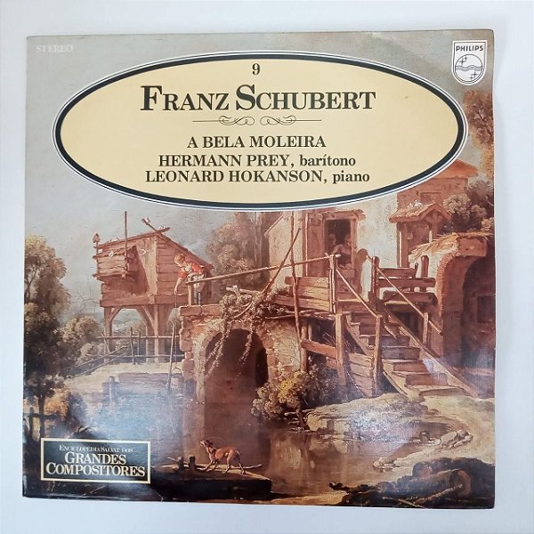 Disco de Vinil Frans Schubert - Grandes Compositores Interprete Hermann Prey e Leonard Hokanson (1797) [usado]