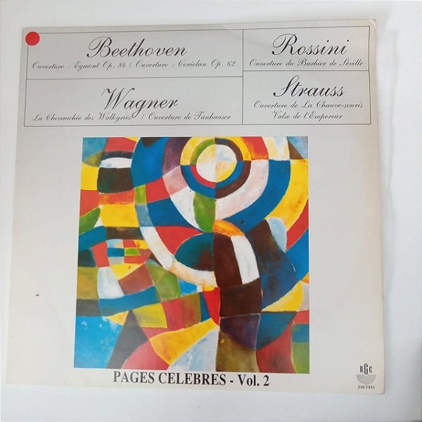 Disco de Vinil Pages Celebres Beethoven /rossini /strauss/wagner Interprete Merveilles Du Classic (1991) [usado]