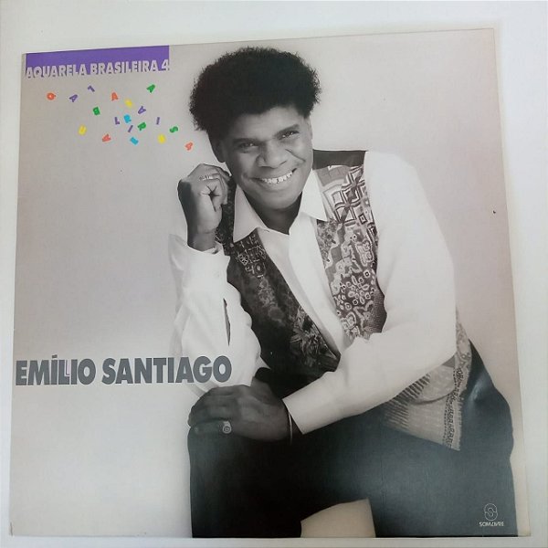 Disco de Vinil Emilio Santiago - Aquarela Brasileira 4 Interprete Emilio Santiago (1991) [usado]