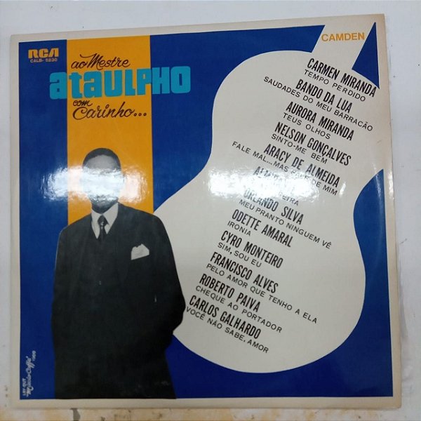 Disco de Vinil ao Mestre Ataulpho com Carinho Interprete Ataulpho Alves (1969) [usado]