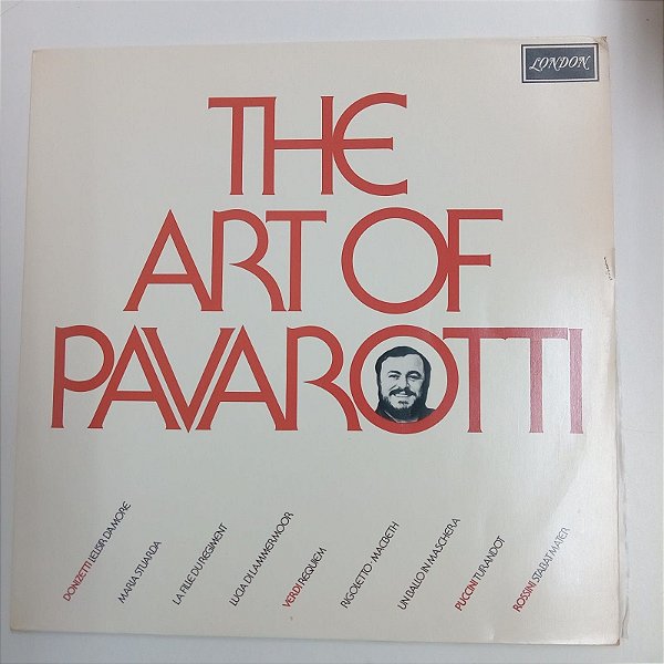 Disco de Vinil The Art Of Of Pavarotti Interprete Luciano Pavaroti (1982) [usado]