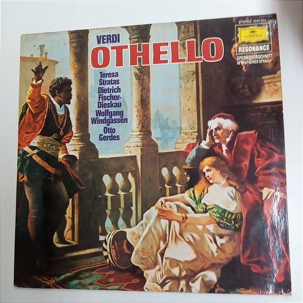 Disco de Vinil Giuseppe Verdi - Othelo Interprete Otto Gerdes e Orquestra (1967) [usado]