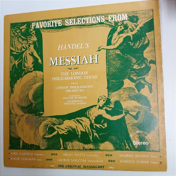 Disco de Vinil Handel´s - Messiah Interprete The London Philarmonic Choir (1983) [usado]