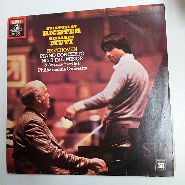 Disco de Vinil Ludwig Van Bethoven Interprete Sviatoslav Ricther /ricardo Muti (1979) [usado]