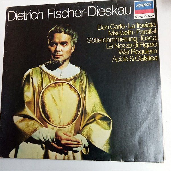 Disco de Vinil Dietrich Fischer Dieskau Interprete Dietrich Fisher (1987) [usado]