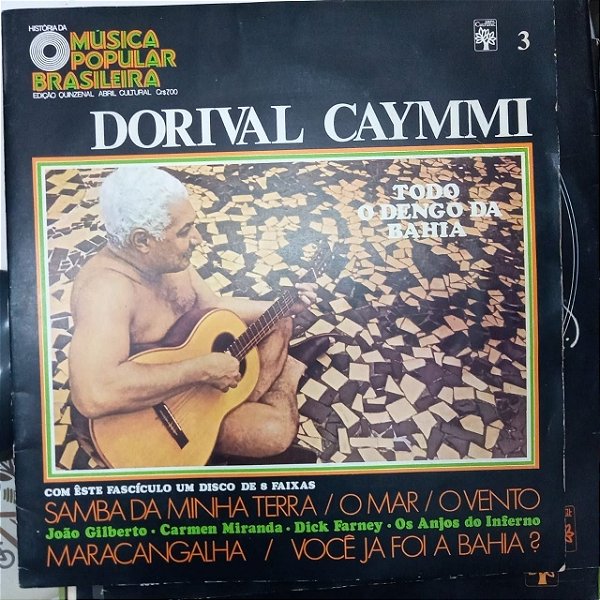Disco de Vinil História da Música Popular Brasileira - Dorival Caymi Interprete Dorival Caymi (1970) [usado]