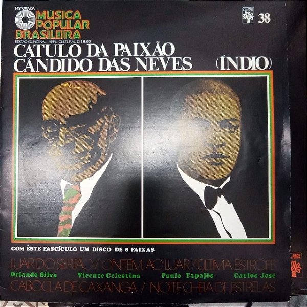 Disco de Vinil História da Música Popular Brasileira - Catulo da Paixão e Candido Neves Interprete Catulo da Paixão e Candido Neves (1971) [usado]