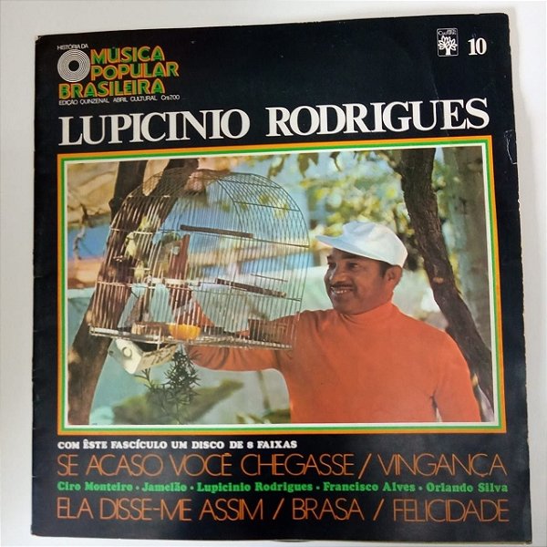 Disco de Vinil Hitória da Musica Popular Brasileira - Luipicinio Rodrigues Interprete Lupicio Rodrigues (1970) [usado]