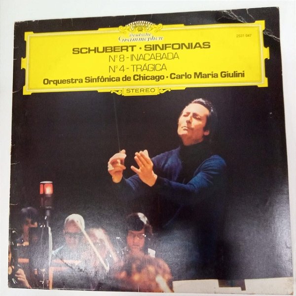 Disco de Vinil Schubert .sinfonias N.8 Inacabada /n.4 - Trágica Interprete Orquestra Sinfônica de Chicago (1979) [usado]