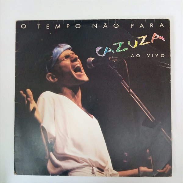 Disco de Vinil Cazuza - o Tempo Não para ao Vivo Interprete Cazuza (1988) [usado]