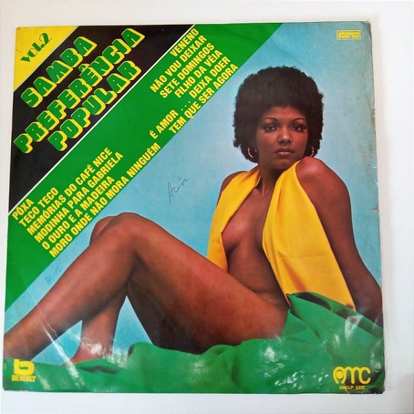 Disco de Vinil Samba Preferência Popular Vol.2 Interprete Varios Artistas (1975) [usado]