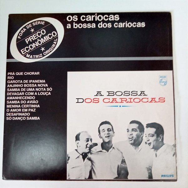 Disco de Vinil os Cariocas - a Bossa dos Cariocas Interprete os Cariocas (1978) [usado]