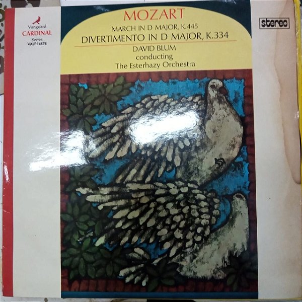 Disco de Vinil Mozart - March In D M,ajor , K.445 Interprete The Esterhazy Orchestra (1970) [usado]