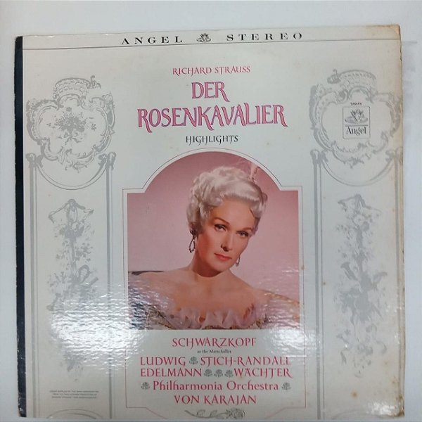Disco de Vinil Richard Struss - Der Rosenkavalier Interprete Philarmonia Orchestra Herbert Von Karajan [usado]