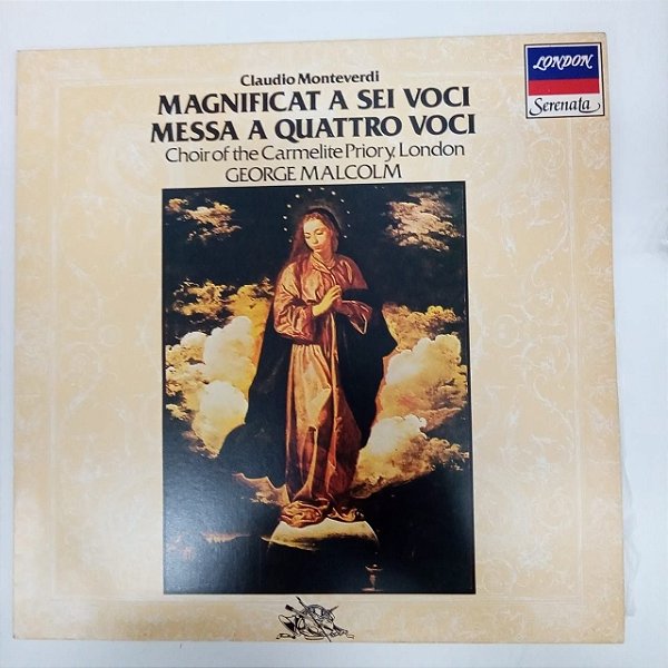Disco de Vinil Magnificat a Sei Voci - Missa de Quatro Vozes Interprete Choir Of The Carmelite Priory .london (1986) [usado]