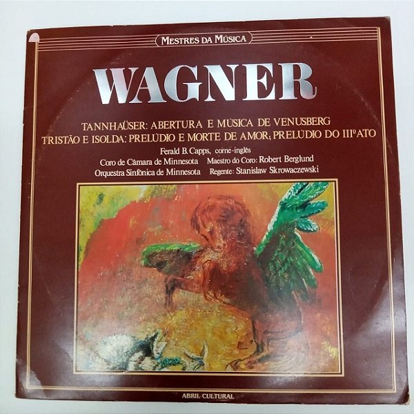 Disco de Vinil Wagner - Mestres da Música Interprete Coro de Câmara de Minnesota/orquestra Sinfônica de Minnesota (1983) [usado]