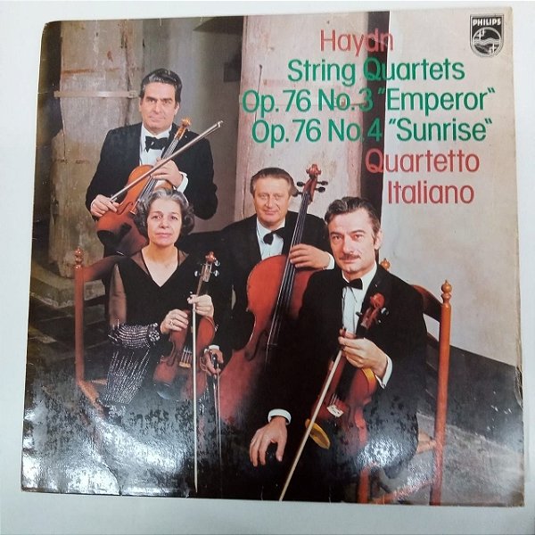 Disco de Vinil Haydn Styrings Quartets /quarteto Italiano Interprete Quarteto Italiano (1980) [usado]