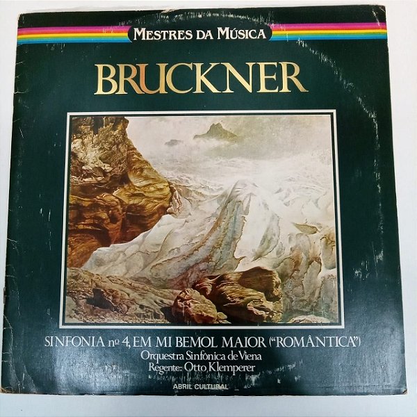Disco de Vinil Bruckner - Mestres da Música Interprete Orquestra Sinfônica de Viena (1980) [usado]