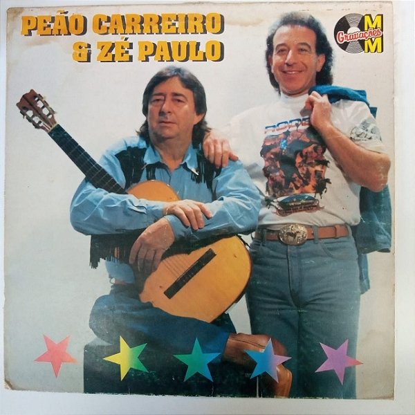 Disco de Vinil Peão Carreiro e Zé Paulo Interprete Peão Carreiro e Zé Paulo  [usado] - Sebo Espaço Literário