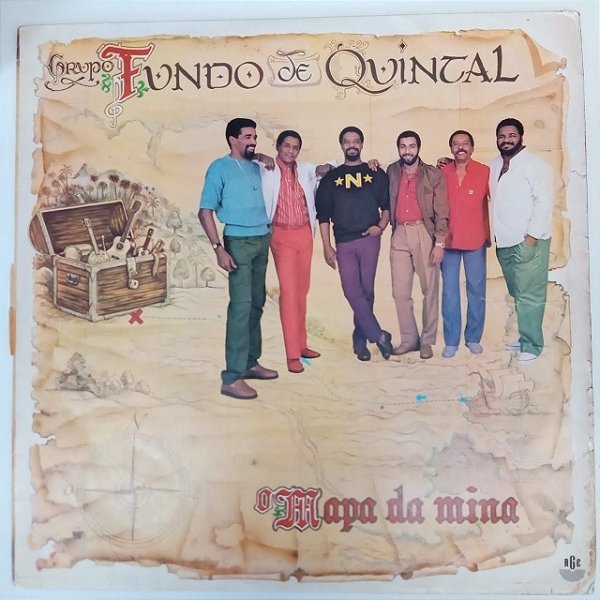 Disco de Vinil Grupo Fundo de Quintal - Mapa da Mina Interprete Grupo Fundo de Quintal (1986) [usado]